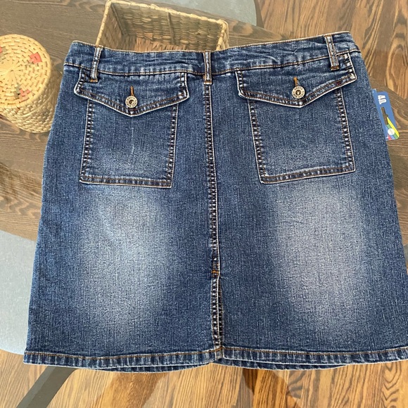 Route 66 faded Stretch Denim short skirt - Picture 7 of 9